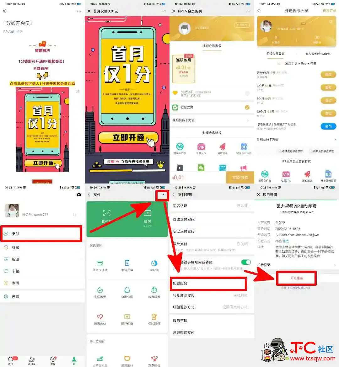 0.01元开通PP视频30天会员 TC辅助网www.tcsq1.com1846