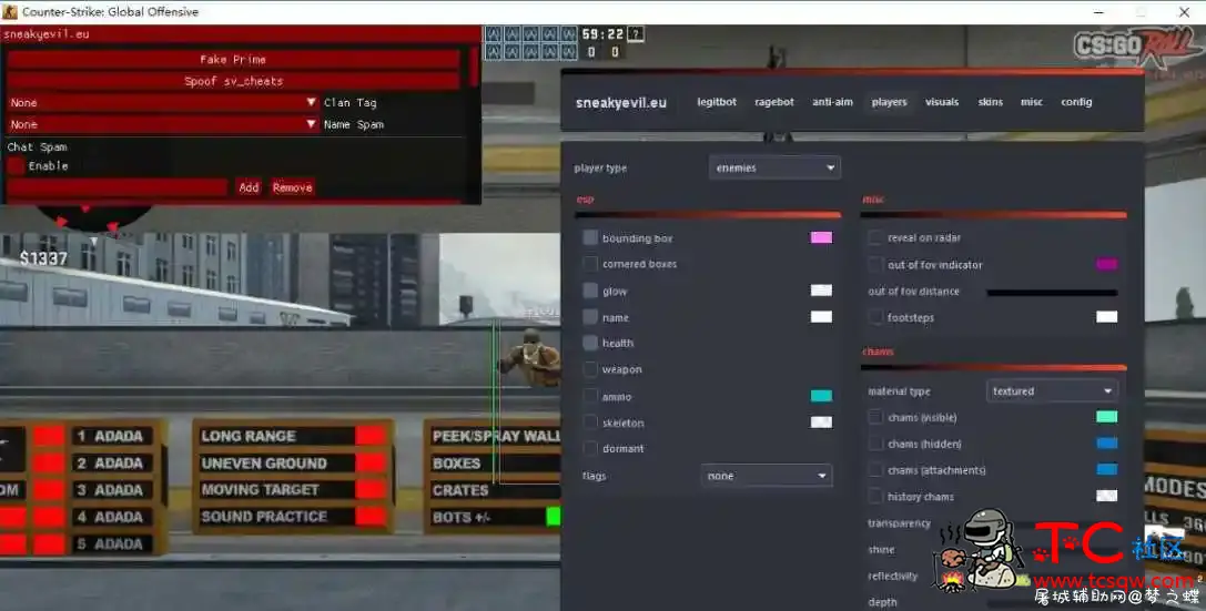 CSGO最强辅助 onetap.su破解版[2020.6.1] TC辅助网www.tcsq1.com122