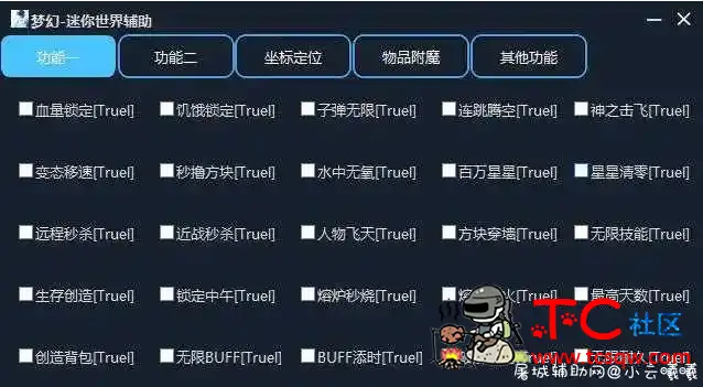 梦幻迷你世界 V1.1多功能游戏辅助 TC辅助网www.tcsq1.com435