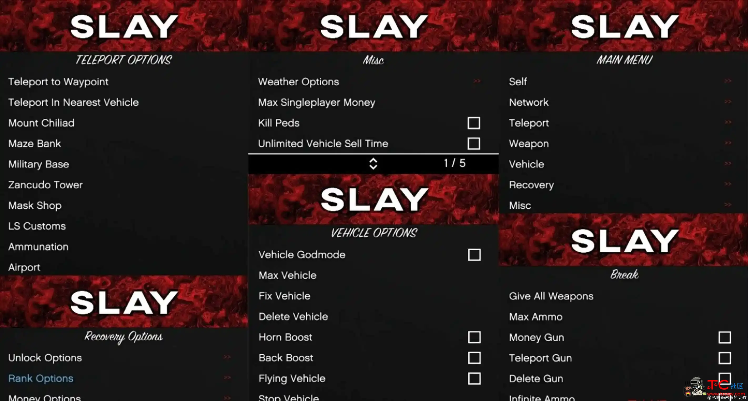 GTA5 Slay菜单辅助工具 支持1.52 线上/线下 屠城辅助网www.tcfz1.com2063