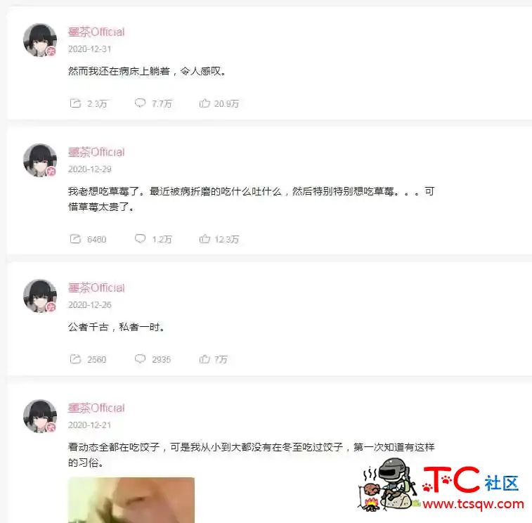 B站最惨up主活活饿死，网友痛哭！ TC辅助网www.tcsq1.com8712