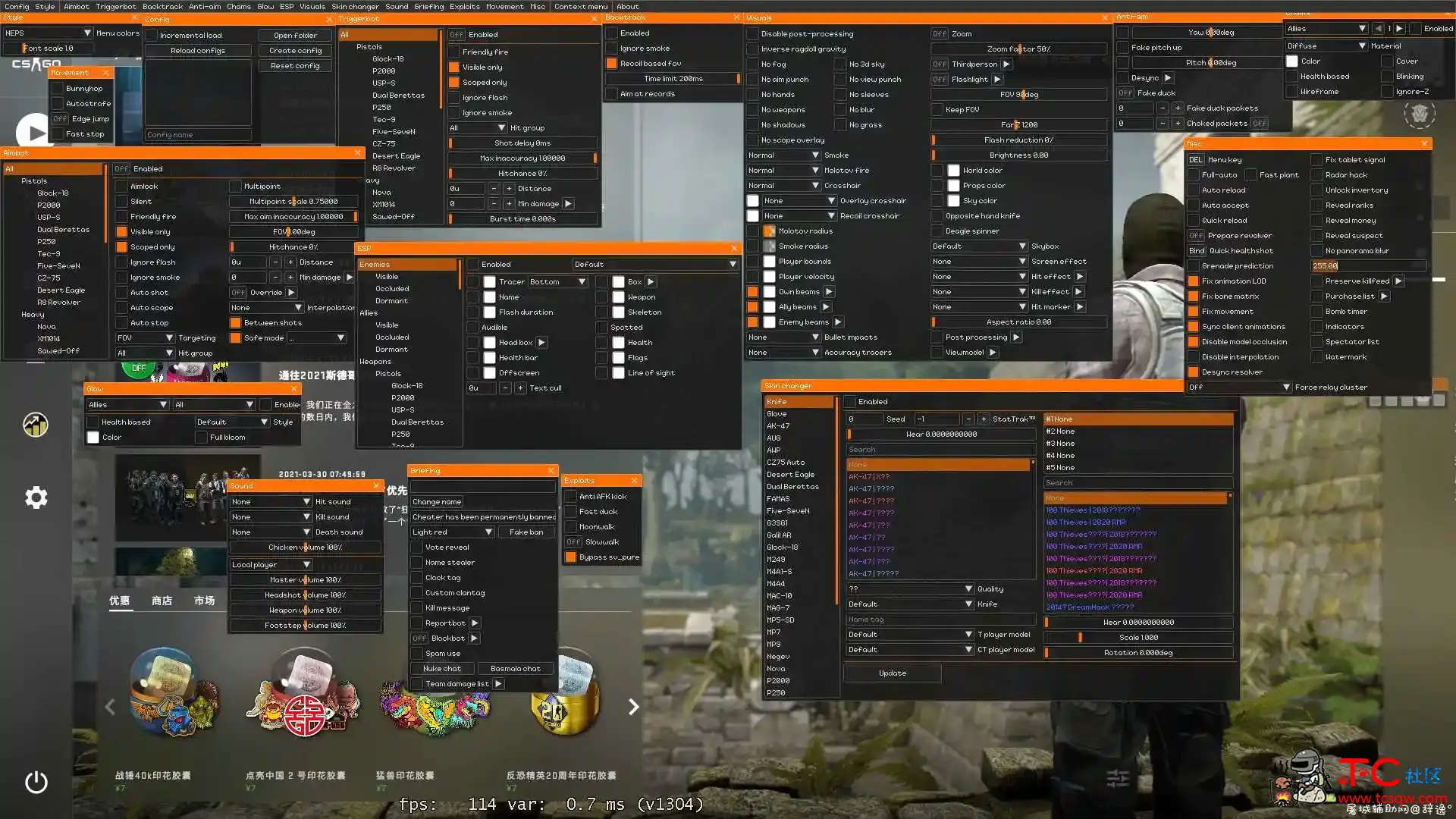 CSGO_Osiris多功能游戏助手增强版「7月21号」 TC辅助网www.tcsq1.com5187
