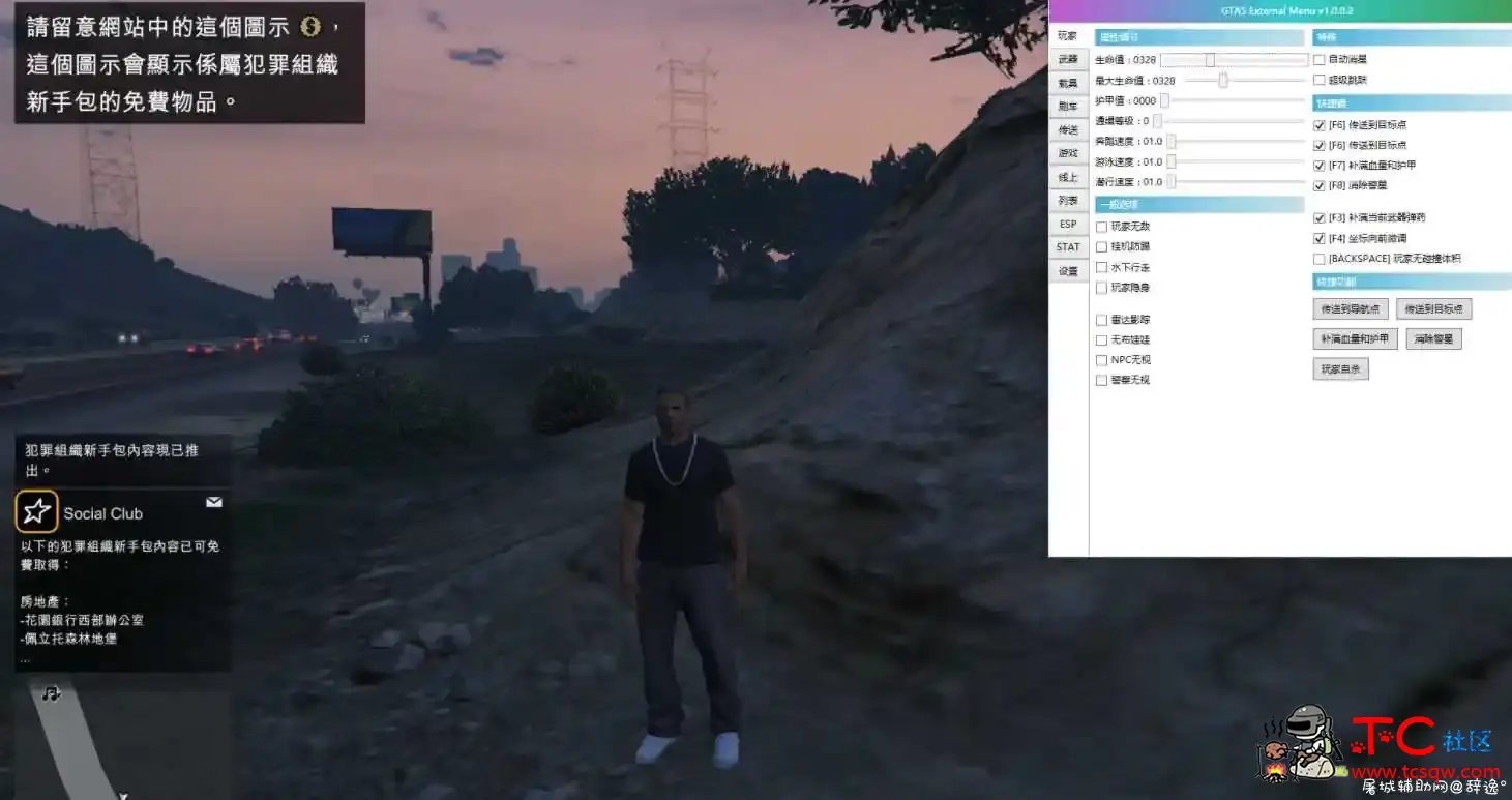 GTA5小助手新版外置菜单辅助 TC辅助网www.tcsq1.com4709