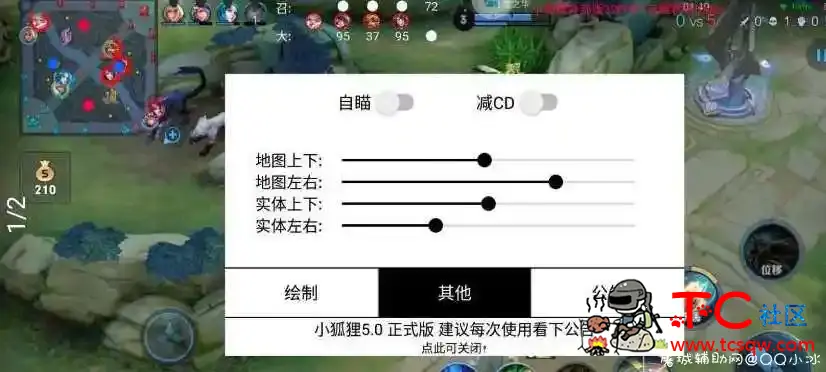 王者64位裸奔绘制小狐狸5.0 TC辅助网www.tcsq1.com6010