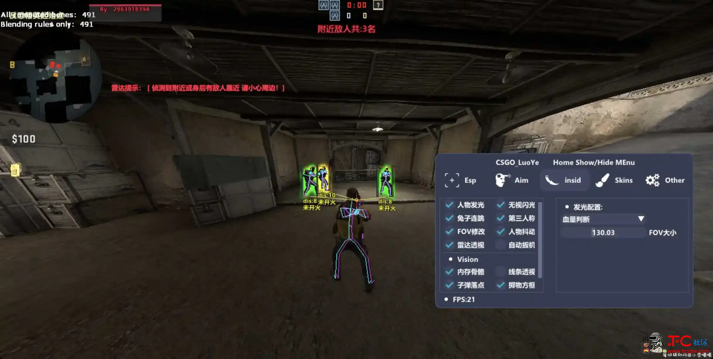 CSGO_LuoYe1.3外部绘制辅助 TC辅助网www.tcsq1.com9473