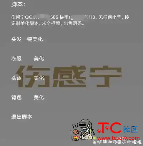 伤感宁和平精英美化脚本v1.2 TC辅助网www.tcsq1.com7642