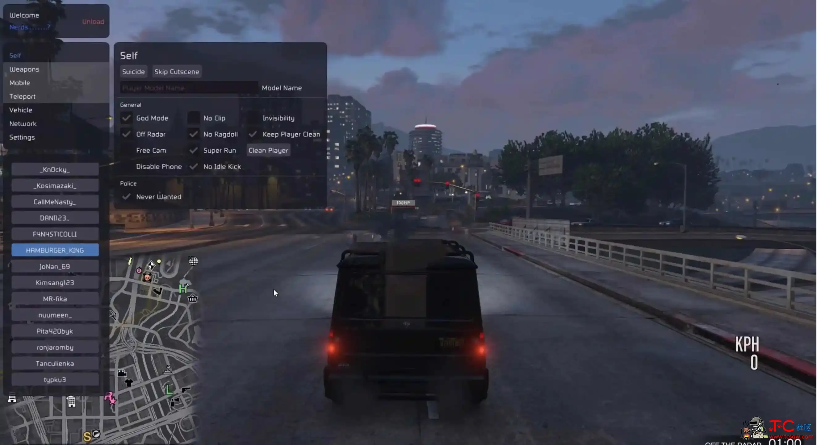 GTA5[1.64]YimMenu 多功能作弊辅助 TC辅助网www.tcsq1.com9263