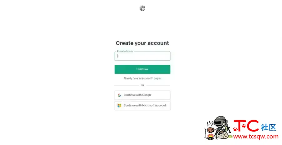 ChatGPT注册详细攻略指南 TC辅助网www.tcsq1.com9424