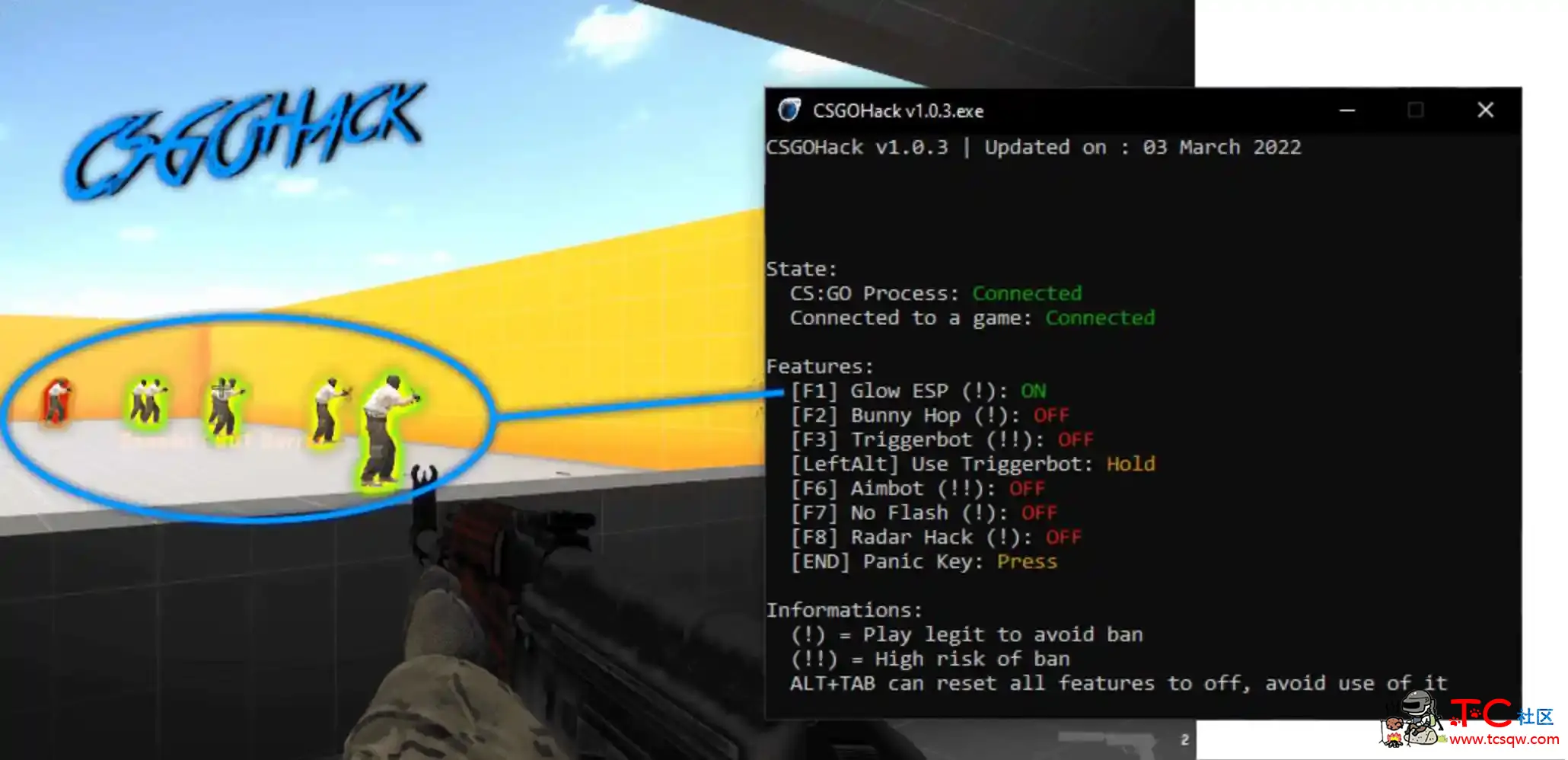 CSGO Hack v1.2.27雷达透视自瞄超级跳防闪辅助 TC辅助网www.tcsq1.com1539