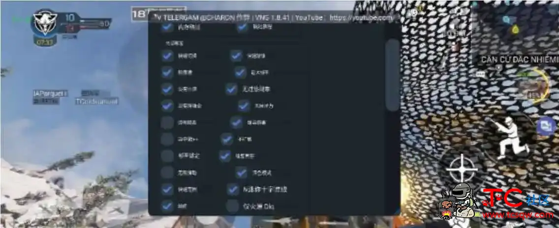 使命召唤手游越南服绘制自瞄美化功能直装 TC辅助网www.tcsq1.com8688