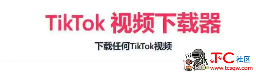 TikTok无水印下载的网站 TC辅助网www.tcsq1.com9238