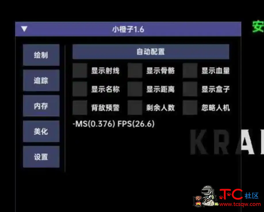 PUBG小橙子国体直装 TC辅助网www.tcsq1.com1152