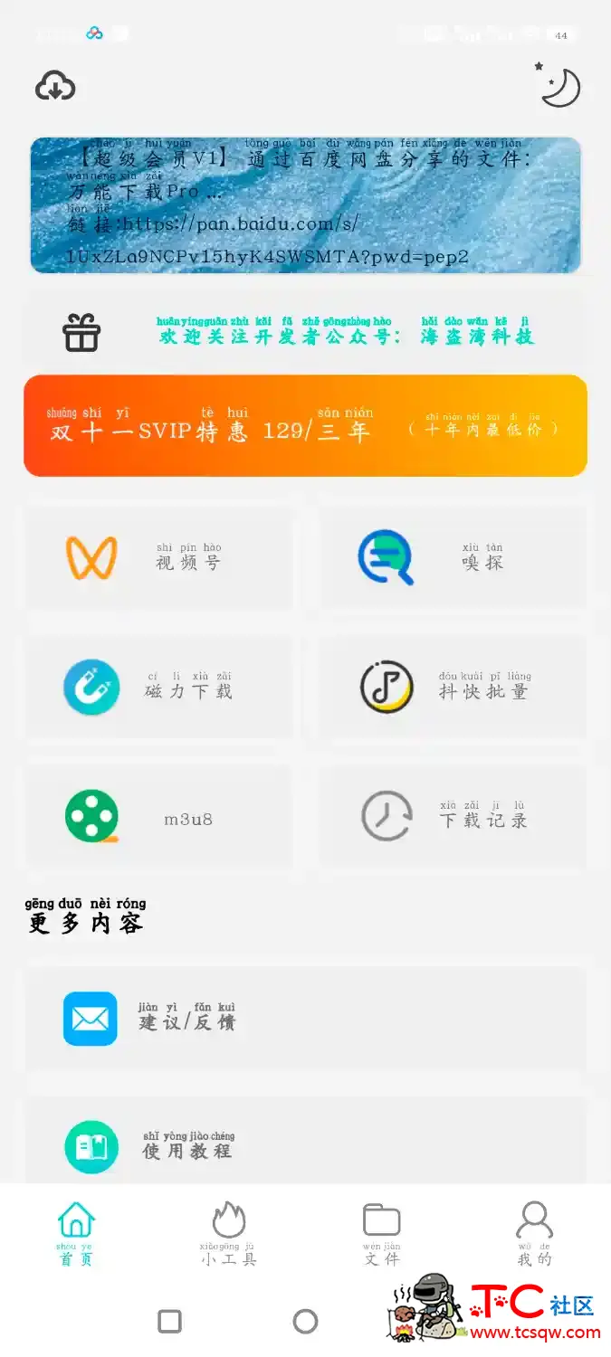 万能下载Pro v2.2.1 抖音皮皮虾等平台无水印解析下载 TC辅助网www.tcsq1.com190